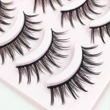 Yeknu New 5 Pairs Natural Fairy Hair False Eyelashes Cross Thick Simulation Big Eye Lashes  Eyelashes Bare Makeup Eyelash Tools