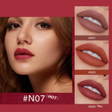 Yeknu Thin Tube Lipstick Matte Lightweight Lip Tint Waterproof Lip Balm Moisture Nude Lip Gloss For Pregnant Woman Makeup