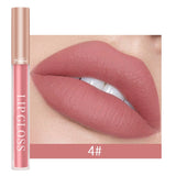 Yeknu Girl's Velvet Matte Lipstick Blush Waterproof Long Lasting Flat Card Lipgloss Non-Stick Cup Makeup Lip Tint Pen Cosmetic
