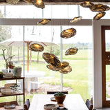 Yeknu Modern Cloud Devise Ceiling Glass Chandelier Kitchen Dining Table Living Room Luxury Design Bedroom Hanging Lamp Indoor Lighting