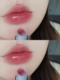 Yeknu Pink Clear Mirror Water Lip Gloss Lip Glaze Transparent  Waterproof Glossy Liquid Lipstick Red Lip Tint Makeup Korean