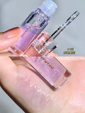Yeknu Transparent Crystal Jelly Lipgloss Shiny Clear Mirror Moisturizing Lip Balm Glitter Liquid Lipstick Lip Oil Fruit Taste Lip Tint