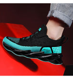 Yeknu Men's Shoes Flying Woven Breathable Sports Shoes Fashion Men Sneakers Casual Shoes Student Running Shoes de deporte