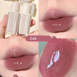 Yeknu Iced Tea Mirror Lip Glaze Watery Lip Gloss Waterproof Lasting Transparent Jelly Liquid Lipstick Womon Beauty Makeup Lip Cosmetic