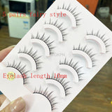 Yeknu Supernatural Fairy Hair False Eyelashes Soft Simulation Plain Style Pointed Tail Sharpening Everyday Nude Eyelashes