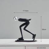 Yeknu Sports Statue Abstract Figure Sculpture Small Ornaments Resin Statue Home Crafts Home Decoration Modern Figurines For Interior