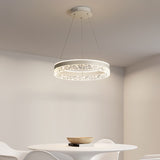 Yeknu LED Modern Ceiling Crystal Chandeliers for Kitchen Dining Tables Living Room Luxury Design Bedroom Hanging Lamps Indoor Lighting