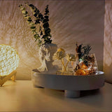 Yeknu Nordic Style Modern Decorative Trays Home Decor Storage Organizer Storage Box Table Vase Aromatherapy Stand Candlestick Stand