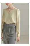 Yeknu Spring New Solid Office Lady Casual Women Pants Grey Straight Loose Knee Length Women Pants