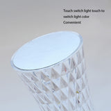 Yeknu 5V USB Touch Sensor LED Night Light Table Lamp Crystal Diamond Decoration Light For Bar Bedroom Coffee Desk Night  Birthday Gift