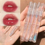 Yeknu Mirror Water Lip Gloss Water Glossy Lip Glaze Transparent Lip Oil Lasting Liquid Lipstick Clear Glitter Primer Hydrating Plump