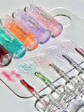 Yeknu Transparent Crystal Jelly Lipgloss Shiny Clear Mirror Moisturizing Lip Balm Glitter Liquid Lipstick Lip Oil Fruit Taste Lip Tint