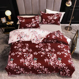 Yeknu 3pcs Nordic Exquisite Embroidery Bedding Set Bedroom Double Comfort Soft High Quality Quilt Cover and Pillowcase