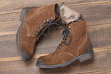 Yeknu 40-48 Genuine Leather Boots Retro Autumn Winter Brand Comfortable Men Boots #DX8102