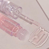 Yeknu Transparent Crystal Jelly Lipgloss Shiny Clear Mirror Moisturizing Lip Balm Glitter Liquid Lipstick Lip Oil Fruit Taste Lip Tint