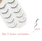 Yeknu Supernatural Fairy Hair False Eyelashes Soft Simulation Plain Style Pointed Tail Sharpening Everyday Nude Eyelashes