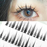 Yeknu Segmented Little Devil False Eyelashes Bridal Makeup Fairy Hair Natural Imitation Grafting Cos Comic Eye Single Tufted Hair