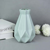 Yeknu Modern Flower Vase White Pink Blue Plastic Vase Flower Pot Basket Nordic Home Living Room Decoration Ornament Flower Arrangement