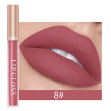 Yeknu Girl's Velvet Matte Lipstick Blush Waterproof Long Lasting Flat Card Lipgloss Non-Stick Cup Makeup Lip Tint Pen Cosmetic