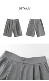 Yeknu Spring New Solid Office Lady Casual Women Pants Grey Straight Loose Knee Length Women Pants