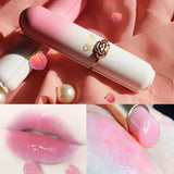 Yeknu Peach Color Lip Balm Waterproof Lipstick Pink Lip Gloss Temperature Color Changing Lip Care Lip Base Makeup Beauty Moisturizing