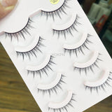 Yeknu Supernatural Fairy Hair False Eyelashes Soft Simulation Plain Style Pointed Tail Sharpening Everyday Nude Eyelashes