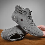 Yeknu New Men Casual Shoes Male High Top Sneakers Winter Warm Designer Fashion Loafers Lace Up Shoes Sneakers Zapatos De Hombre