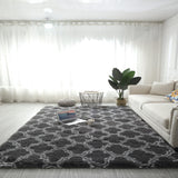 Yeknu Tie dye silk wool pattern carpet, living room, bedroom bedside cushion,washable Thickness 4cm