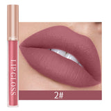 Yeknu Girl's Velvet Matte Lipstick Blush Waterproof Long Lasting Flat Card Lipgloss Non-Stick Cup Makeup Lip Tint Pen Cosmetic