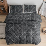 Yeknu All Season Nordic Fashion Flat Sheet Set and Bedding Quilt Duvet Cover and Pillowcase for Home Decor Twin Queen King Size