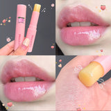 Yeknu Moisturizing Color Changing Lipsticks Transparent Peach Lip Oil Hydrating Natural Lipgloss Lip Blam Lasting Makeup Cosmetics