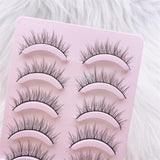 Yeknu Conjoined Fairy Hair False Eyelashes Three-Dimensional Multi-Level Little Devil manga Sunflower Eyelashes 10Mm