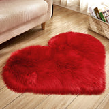 Yeknu new home textile Plush living room heart-shaped carpet bedroom bedside mat cute girl style