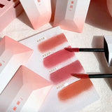 Yeknu Girl's Velvet Matte Lipstick Blush Waterproof Long Lasting Flat Card Lipgloss Non-Stick Cup Makeup Lip Tint Pen Cosmetic