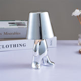 Yeknu Touch LED Night Light Nordic Style Thinker 5V USB Desk Lamp For Bedroom Bedside Bar Creative Lighting Gift Table Decorative Lamp
