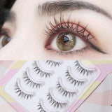 Yeknu New W-7 False Eyelashes Supernatural Artificial False Eyelashes Thick Grafted Segmented Eyelashes Whole Little Devil Eyelashes