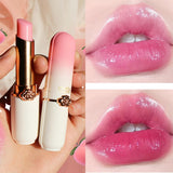 Yeknu Peach Color Lip Balm Waterproof Lipstick Pink Lip Gloss Temperature Color Changing Lip Care Lip Base Makeup Beauty Moisturizing