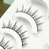 Yeknu Supernatural Fairy Hair False Eyelashes Soft Simulation Plain Style Pointed Tail Sharpening Everyday Nude Eyelashes