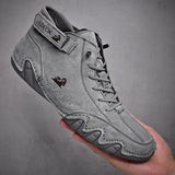 Yeknu New Men Casual Shoes Male High Top Sneakers Winter Warm Designer Fashion Loafers Lace Up Shoes Sneakers Zapatos De Hombre