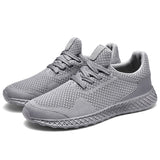 Yeknu Men's Mesh Sneakers New Fly Weave Running Sport Shoes For Male Light Weight Comfortable Athletic Shoes Outdoor Shoes Big 39-48