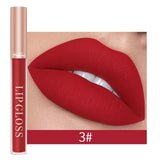 Yeknu Girl's Velvet Matte Lipstick Blush Waterproof Long Lasting Flat Card Lipgloss Non-Stick Cup Makeup Lip Tint Pen Cosmetic
