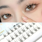 Yeknu Manga Lashes Girl Group Segmented False Eyelashes Thin Stem Single Cluster Natural Cos Grafting Eyelashes Personal Professional