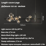 Yeknu Pendant Lights For Dining Room LED Designer Glass Ball Pendant Lamps Nordic Modern Dining Tables Kitchen Island Hanghing Lights