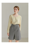 Yeknu Spring New Solid Office Lady Casual Women Pants Grey Straight Loose Knee Length Women Pants