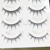 Yeknu Supernatural Fairy Hair False Eyelashes Soft Simulation Plain Style Pointed Tail Sharpening Everyday Nude Eyelashes