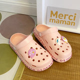 Yeknu Hot Sale Pink Cute Summer Sandals Women Beach Sandals Non Slip Comfortable Lightweight Outdoor Sandals Woman zuecos de mujer