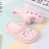 Yeknu Hot Sale Pink Cute Summer Sandals Women Beach Sandals Non Slip Comfortable Lightweight Outdoor Sandals Woman zuecos de mujer