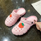 Yeknu Hot Sale Pink Cute Summer Sandals Women Beach Sandals Non Slip Comfortable Lightweight Outdoor Sandals Woman zuecos de mujer
