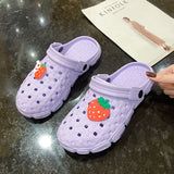 Yeknu Hot Sale Pink Cute Summer Sandals Women Beach Sandals Non Slip Comfortable Lightweight Outdoor Sandals Woman zuecos de mujer