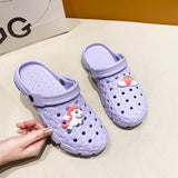 Yeknu Hot Sale Pink Cute Summer Sandals Women Beach Sandals Non Slip Comfortable Lightweight Outdoor Sandals Woman zuecos de mujer